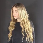 Blonde durable big wave curly