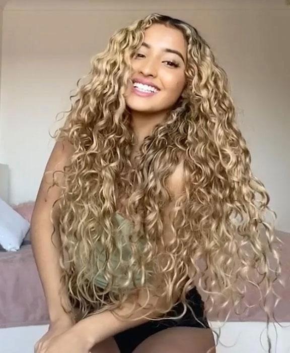 Curly Pre Plucked Heat Resistant Blonde Wigs For Women