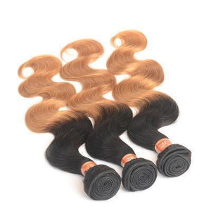 100% Human Hair Two-color gradient curly hair weft