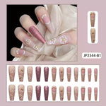 2023 Luxury Shiny Pink High Quality Bulk False Nails