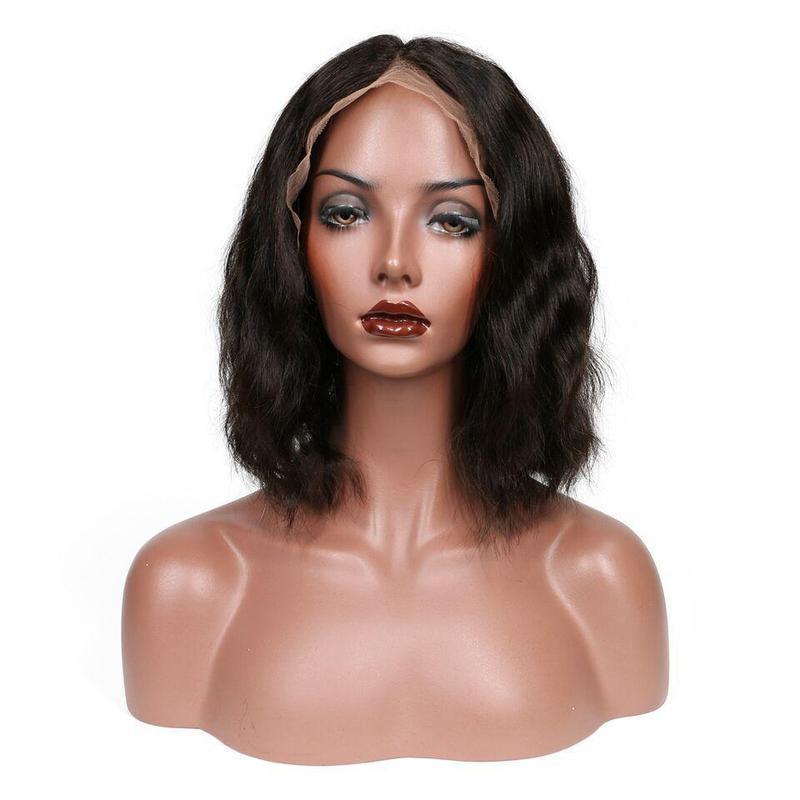 Black Lace front wig 100% Human Virgin