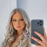 Fashion Wave Hair Wigs Middle Part Heat Resistant for Daily Party Use