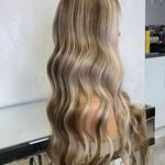New Fashion Blonde Long Wave Wig
